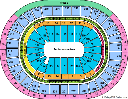 Wells Fargo Center - PA Walking With Dinosaurs Seating Chart